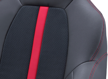 ブラック×レッドストライプ